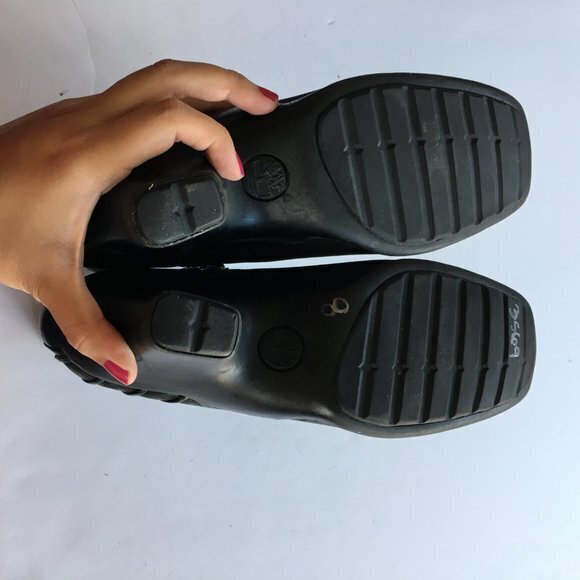 Timberland Grey suede ankle boots heeled‎ Womens Size 8M Square Toe Side Zipper - Picture 7 of 8